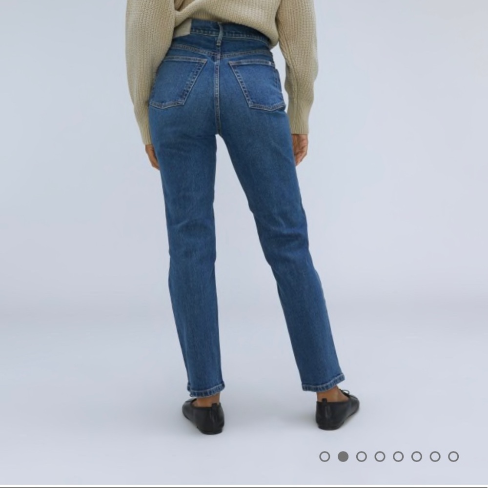 EVERLANE Original Cheeky Jean in Washed Midnight 33 Regular
